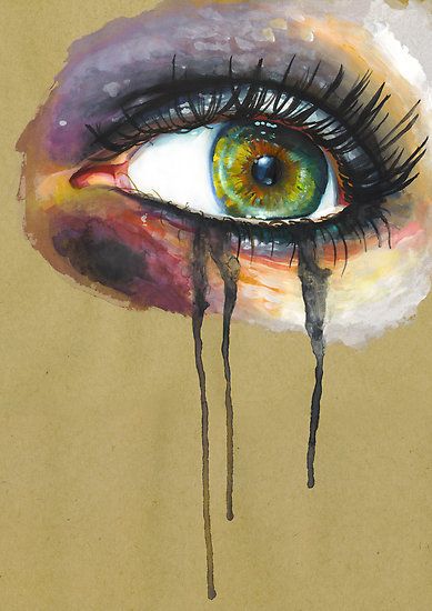 389x550 Lovely Art Amp Illustration Running, Eye And Eye - Eye Painting Artist
