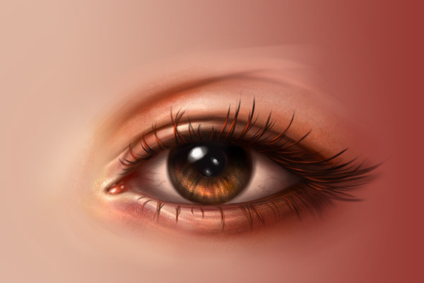 600x400 How To Paint Realistic Eyes In Adobe Photoshop - Eyeball Painting