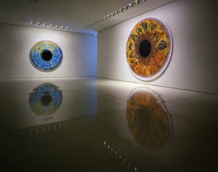 721x568 Marc Quinn Creates Hyperrealistic Oil Paintings Of Eyeballs Marc - Eyeball Painting