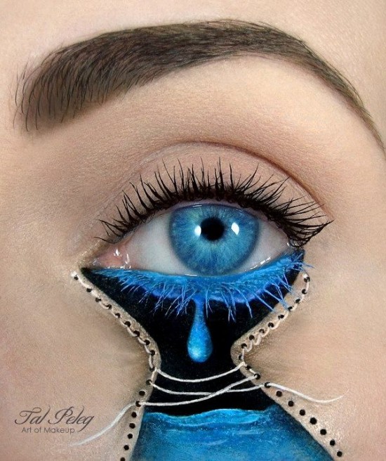 550x656 9 Cool Eyelid Paintings - Eyelid Painting