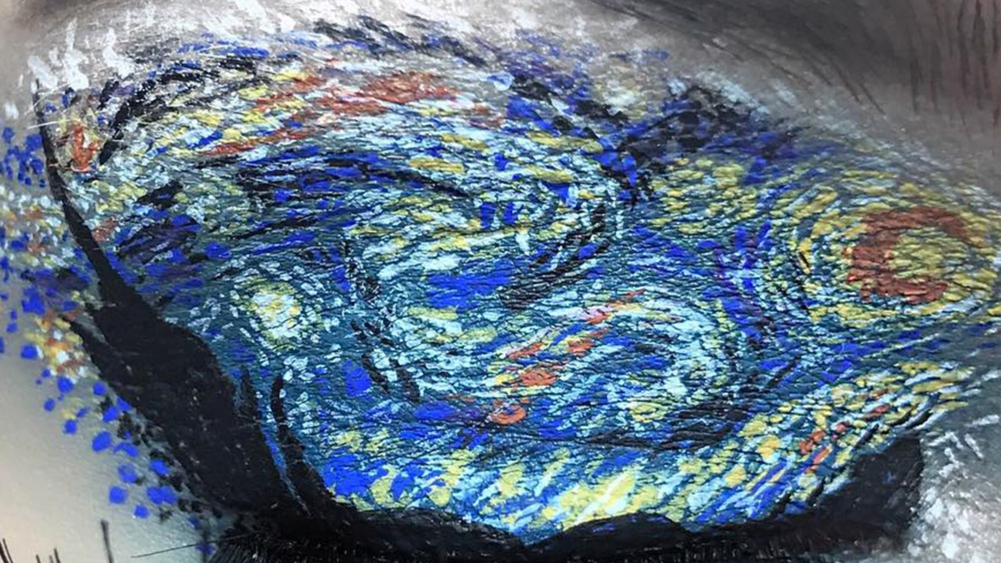 2000x1125 Instagram Makeup Artist Famous Paintings Eyelids - Eyelid Painting