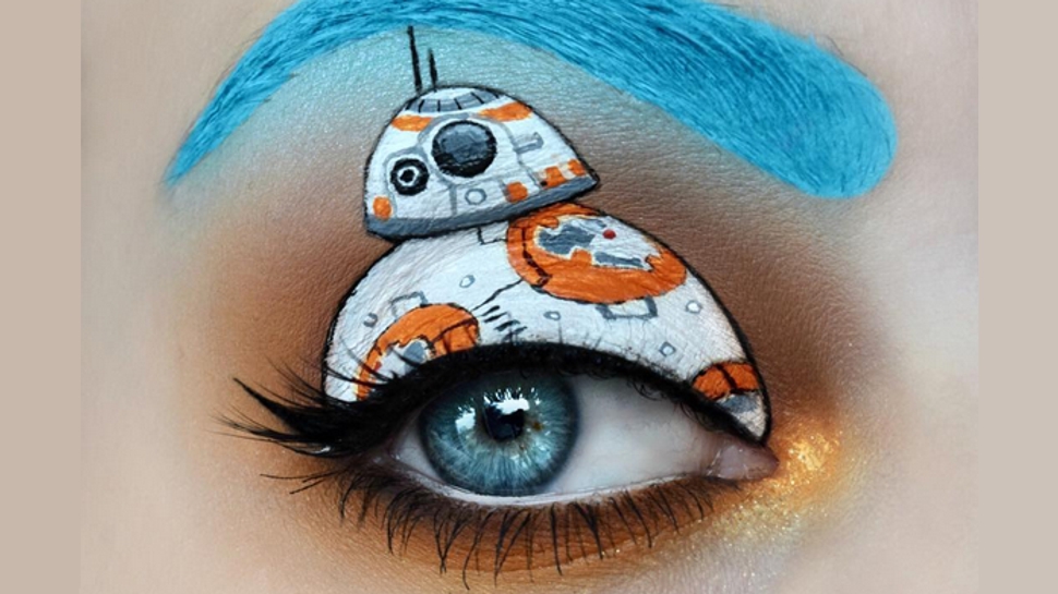 970x545 See Scenes From Harry Potter, Star Wars, And More Painted - Eyelid Painting