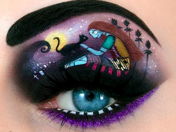 596x447 Tal Peleg's Instagram Eyelid Art - Eyelid Painting