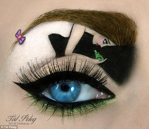 634x550 Artist Tal Peleg Who Paints Scenes On Eyelids Now Promoting Anti - Eyelid Painting