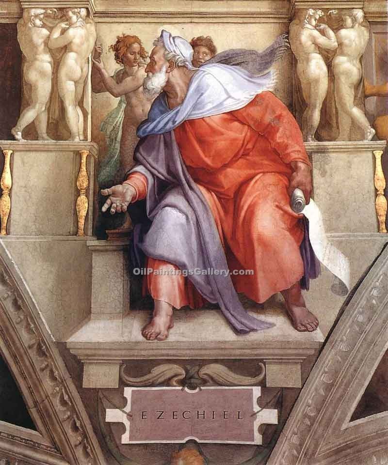 800x960 Ezekiel By Buonarroti Michelangelo (Painting Id Da 2111 Ka) - Ezekiel Painting