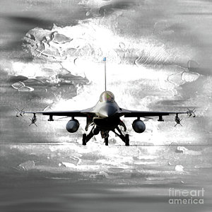 300x300 F16 Paintings Fine Art America - F 16 Painting
