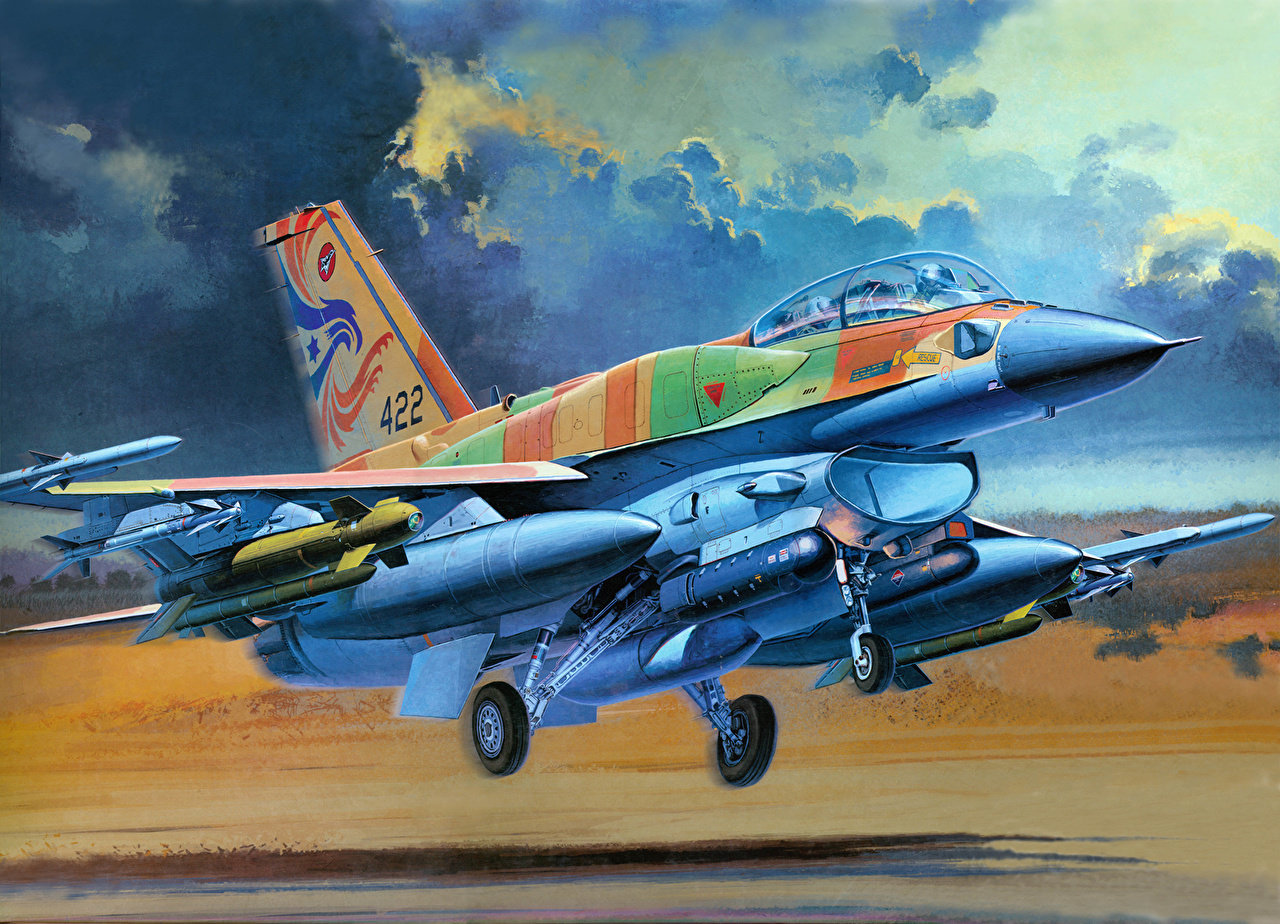 1280x924 Pictures Airplane F 16 Fighting Falcon F 16 Sufa Painting Art - F 16 Painting