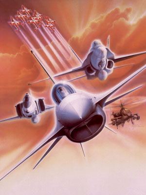 300x400 F 16 Falcon Coming At You (Original Painting) Heritage Art Editions - F 16 Painting