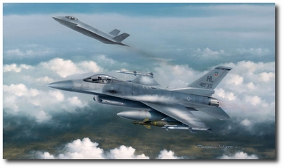400x237 Lightning Strike Amp Viper Venom By Darrell White (F 16 F 35) - F 35 Painting