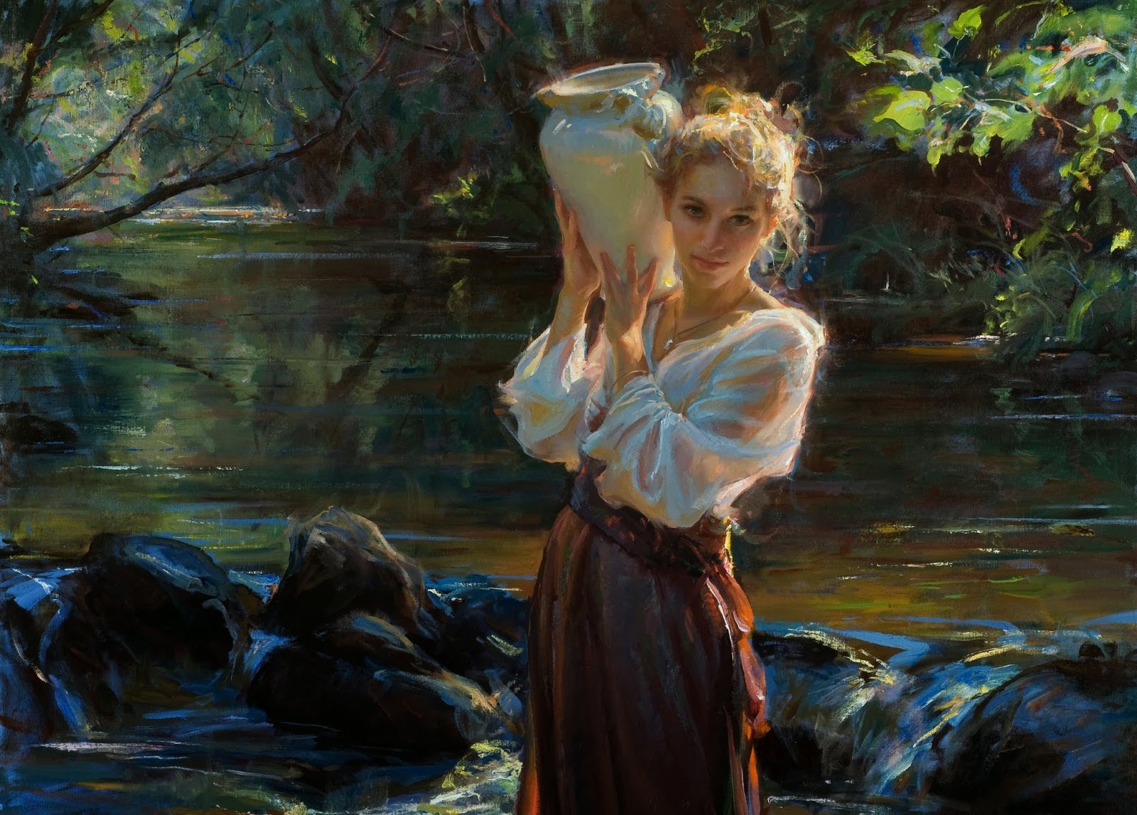 1600x1147 Daniel F. Gerhartz Paintings Ernesto Cortazar Nights Of Silk - F Painting
