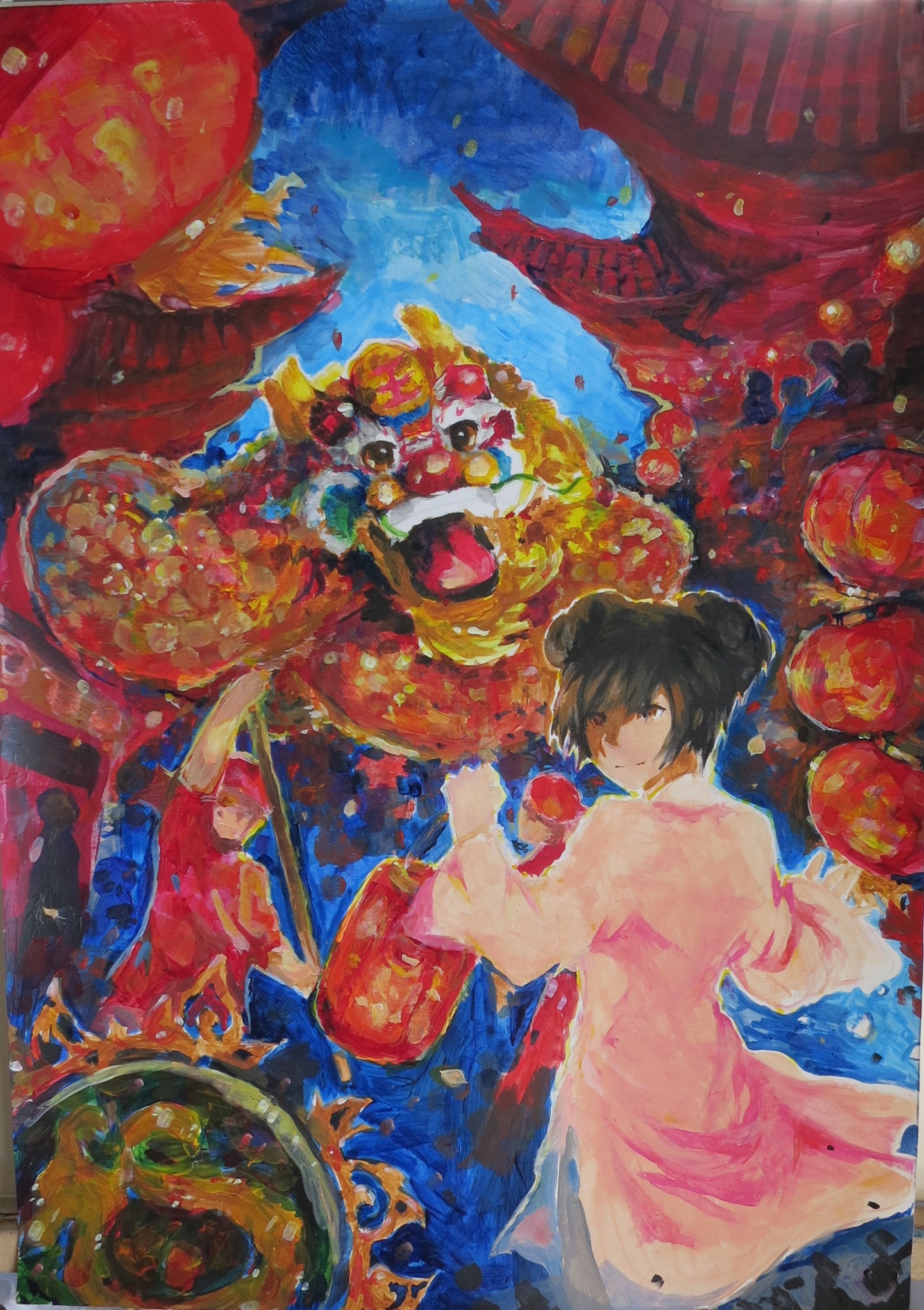 1441x2044 6th 8th Grade 1st Place Winner Catherine F Age13 Chinese New Year - F Painting