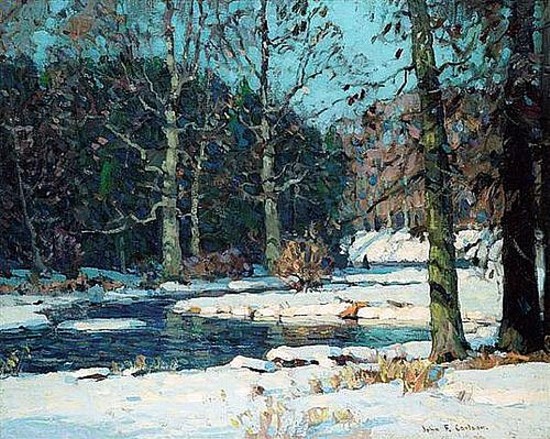 550x439 Art Now And Then John F. Carlson - F Painting