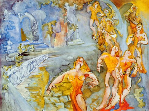 488x363 Zelda Fitzgerald's Little Known Art Brain Pickings - F Scott Fitzgerald Painting