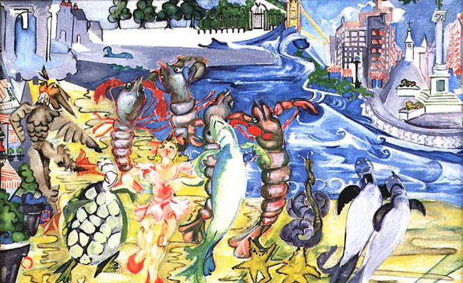 666x408 Zelda Fitzgerald Alice In Wonderland And Other Fairy Tales - F Scott Fitzgerald Painting