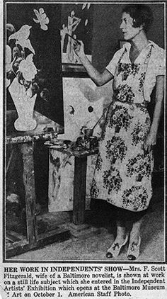 236x422 Zelda Fitzgerald Painting. You Can See The Hawk Eyes That - F Scott Fitzgerald Painting