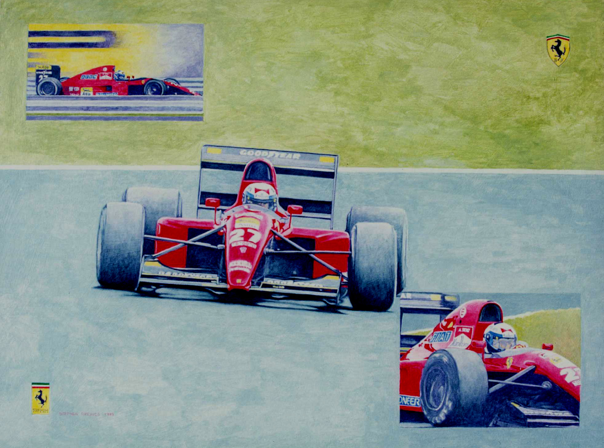 1963x1456 Ferrari Formula 1 Racing Car - F1 Painting