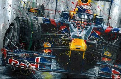 424x278 V For Vettel F1 Art F1, Ayrton Senna Helmet - F1 Painting