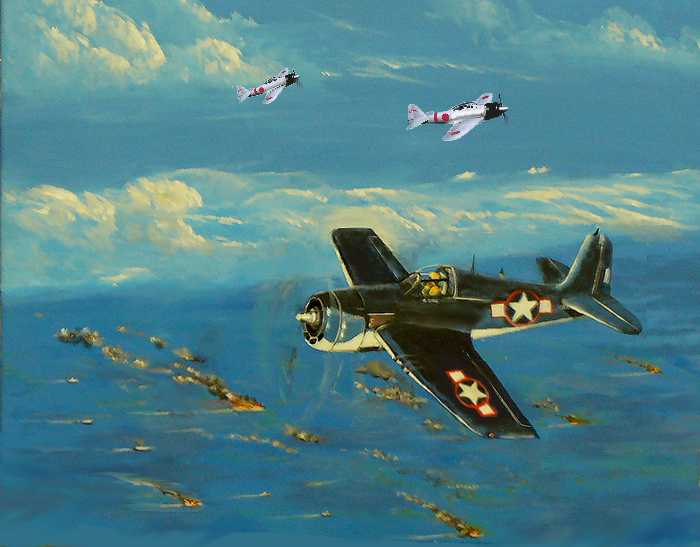 700x547 Painting To Acrylic On Canvas Post Scripts - F4f Wildcat Painting