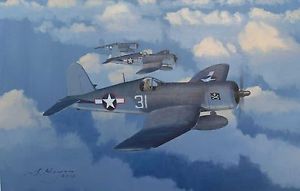 300x191 Original Aviation Art F4u 1 Corsair Painting Ebay - F4u Corsair Painting