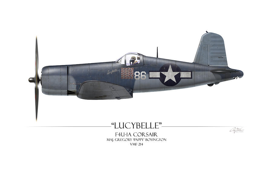 900x615 Pappy Boyington F4u Corsair - F4u Corsair Painting