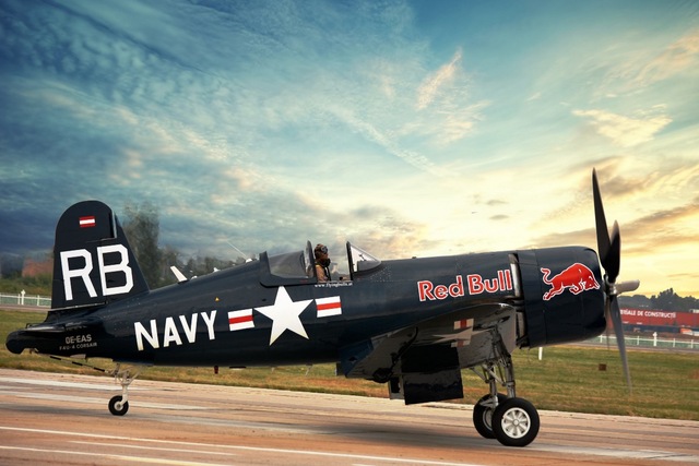 640x427 Airplane Vought F4u 4 Fighter Kc166 Living Room Home Modern Wall - F4u Corsair Painting