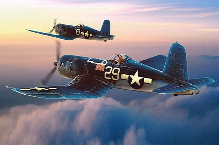 736x487 Lance Russwurm - F4u Corsair Painting