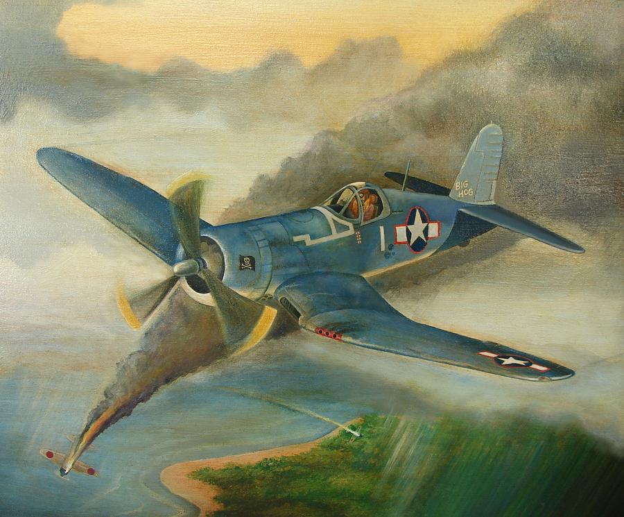 900x745 F4u Corsair Painting By Stuart Swartz - F4u Corsair Painting