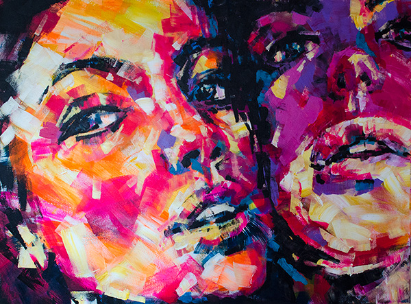 600x443 Abstract Faces Painting - Face Abstract Painting