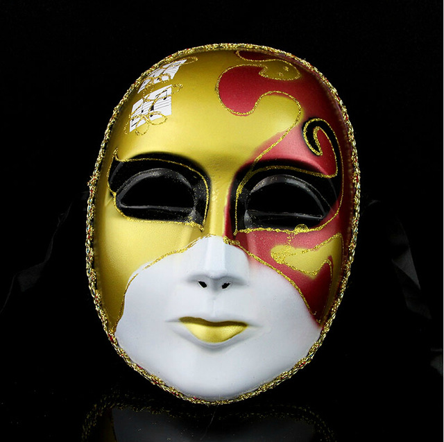 640x637 Venice Poetry Dance Mask Mask The God Of Music And A Full Face - Face Mask Painting