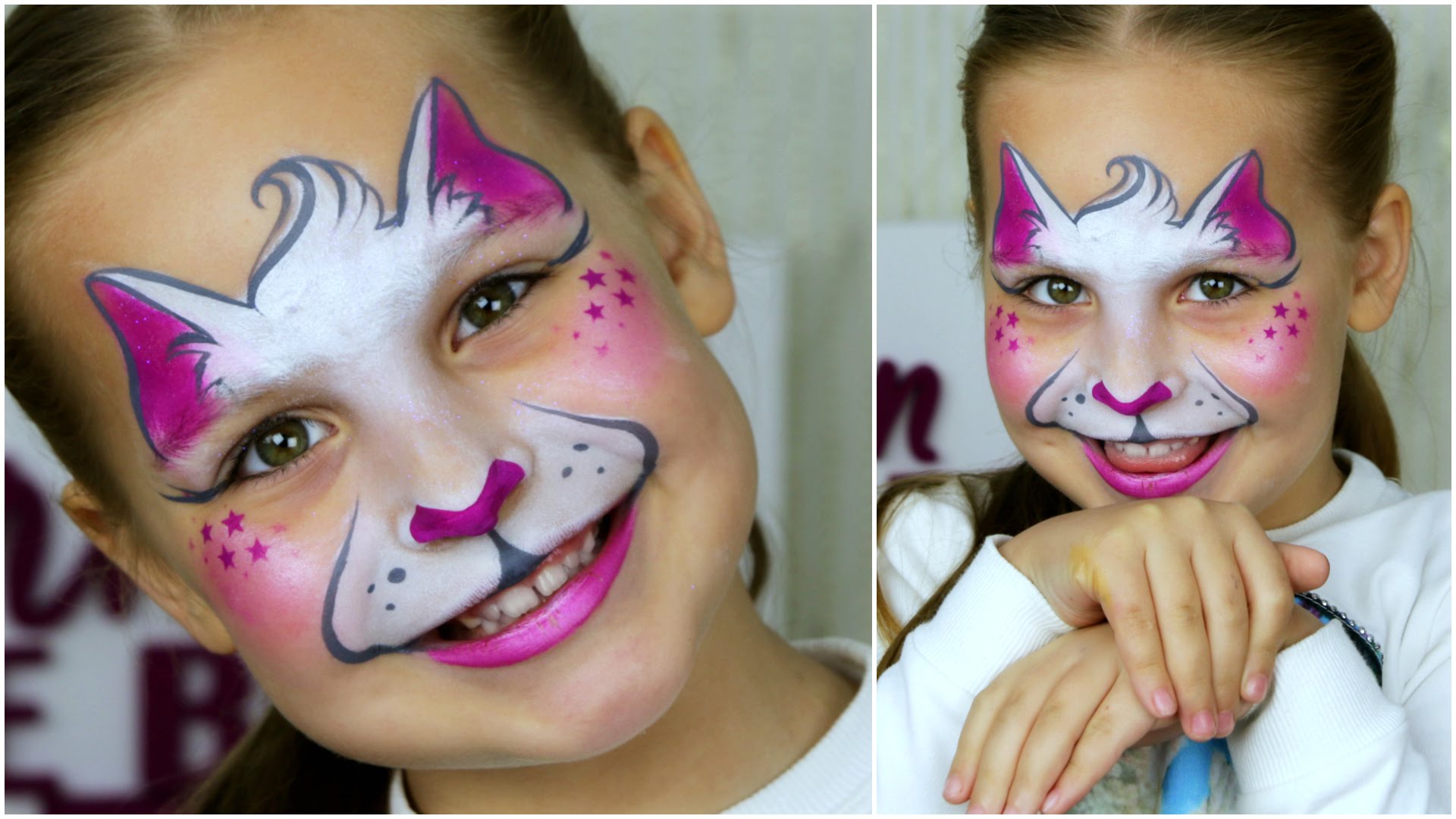 1920x1080 Super Fast Amp Easy Kitty Cat Face Painting Tutorial - Face Painting For Kids