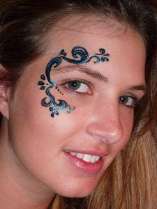 225x300 Eyeswirls2 Face Paint World - Face Painting For Women