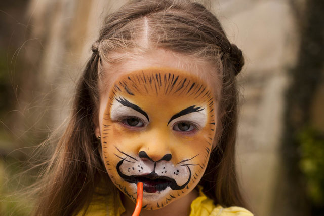 640x426 Face Painting Ideas Lion - Face Painting For Women