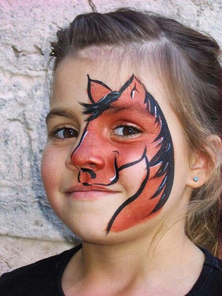 450x600 Horse Face Paint - Face Painting Horse Design
