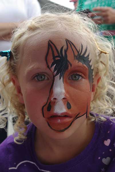 Face Painting Horse Design at PaintingValley.com | Explore collection ...