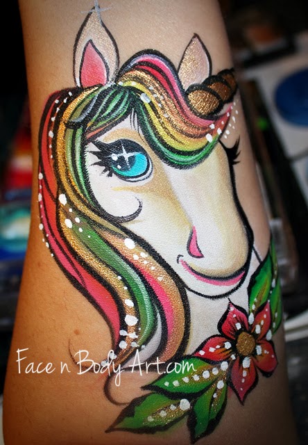 444x640 Shawna D. Make Up Horse And Unicorn Face Painting - Face Painting Horse Design