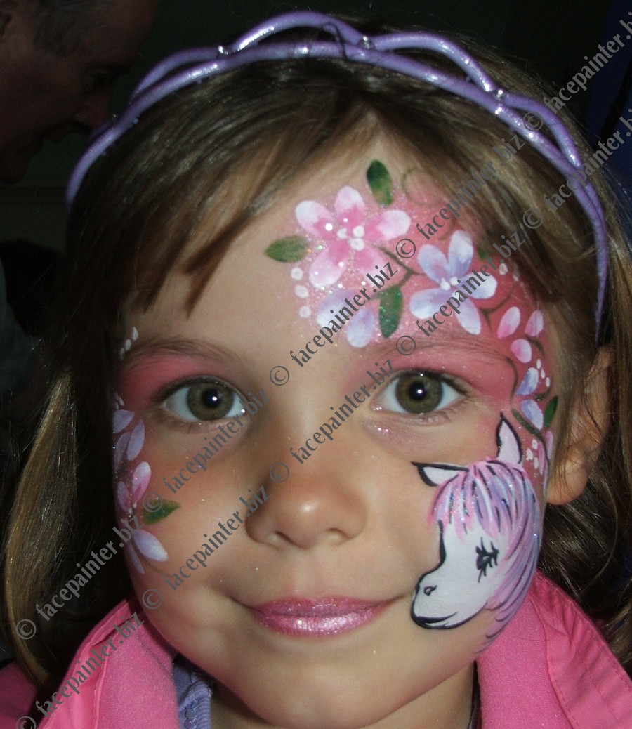 900x1038 F.a.c.e.s - Face Painting Horse Design