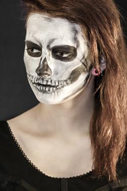 250x375 Skeleton Face Painting - Face Painting Makeup