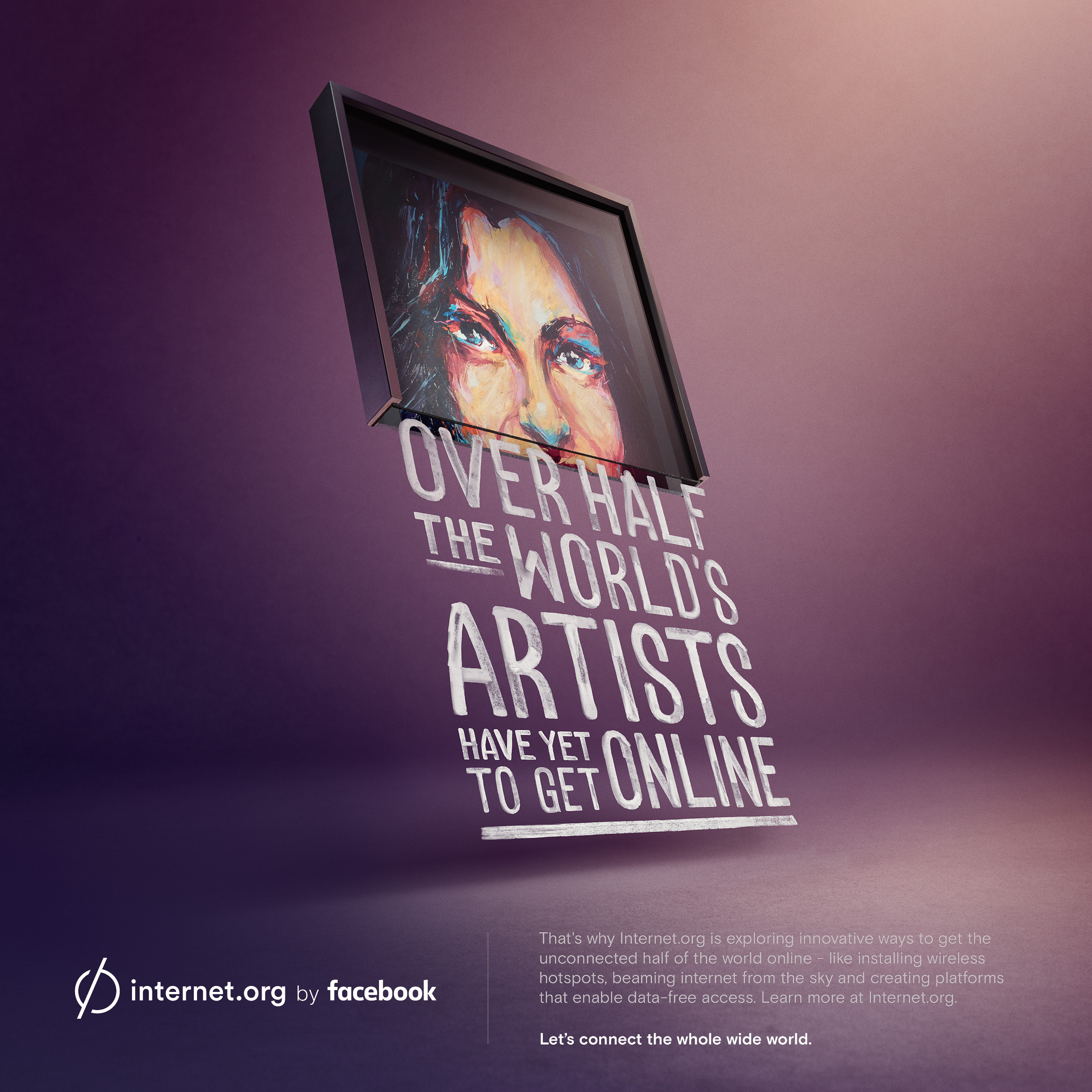 2400x2400 Facebook Print Advert By Sid Lee - Facebook Painting
