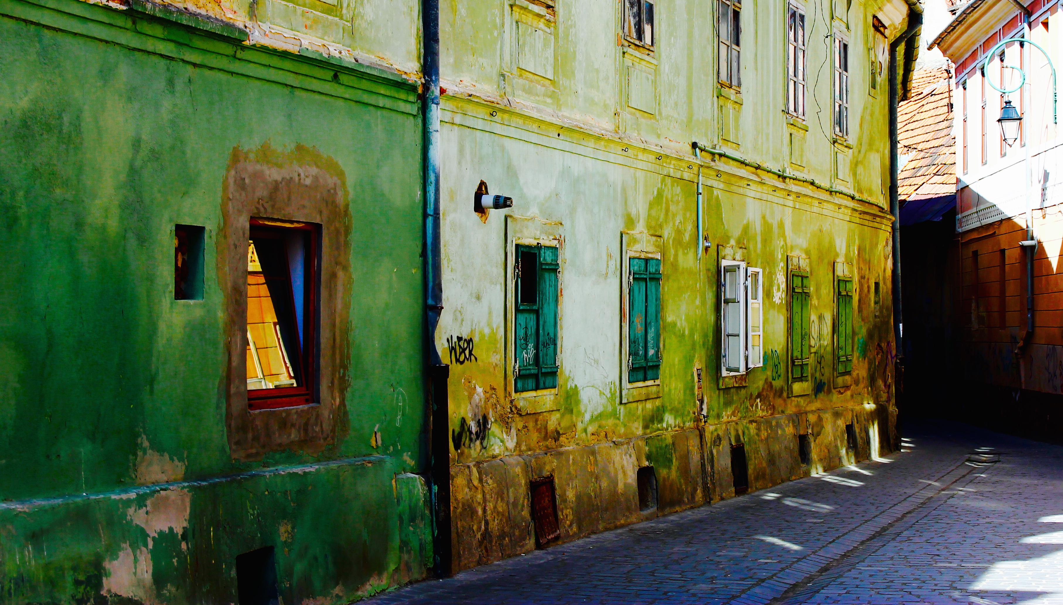 3629x2066 Free Images Architecture, Road, Street, Field, Town, Perspective - Facebook Painting