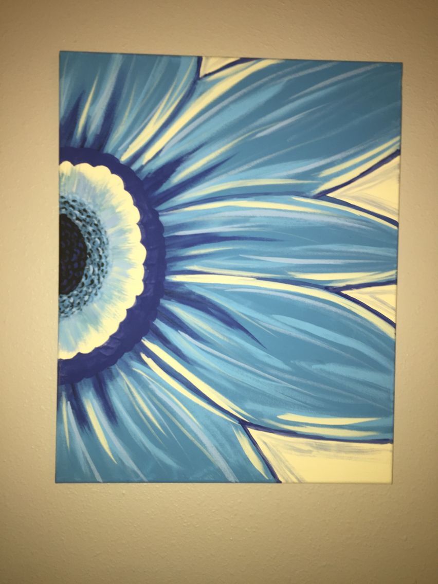 852x1136 Gerber Daisy Canvas Painting. Paint And Sip. Wine And Canvas. Www - Facebook Painting