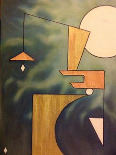 236x315 Geometric Abstract Painting - Facebook Painting