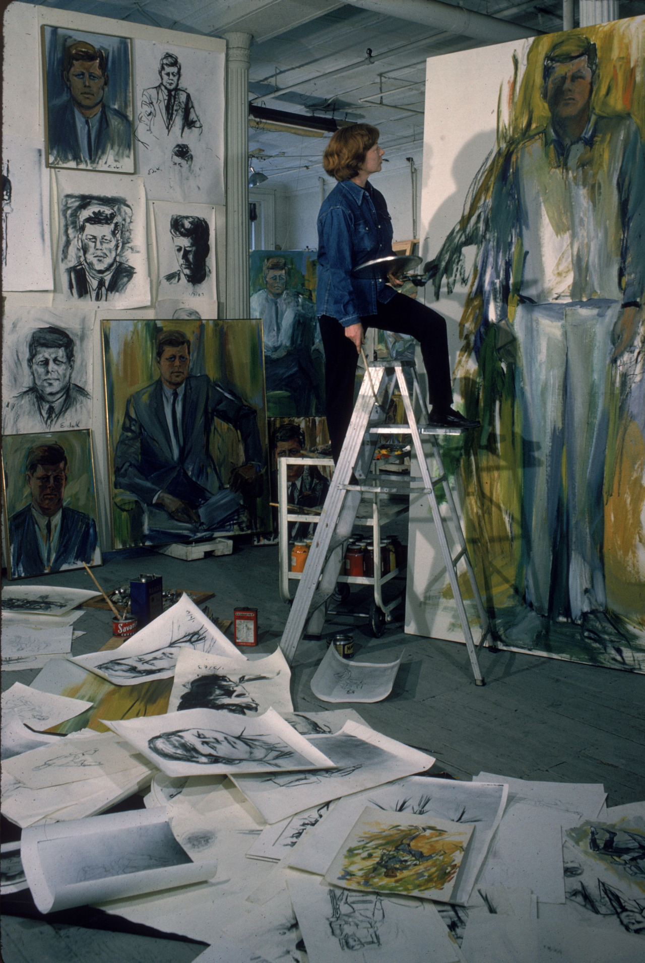 1280x1911 Elaine De Kooning Portraits Good Old Modern - Faceless Man Painting