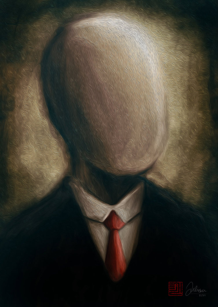 753x1060 I Saw A Faceless Man The Online Writing Community - Faceless Man Painting