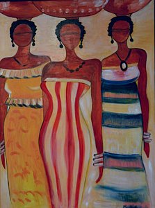 223x300 Faceless Woman Paintings - Faceless Woman Painting