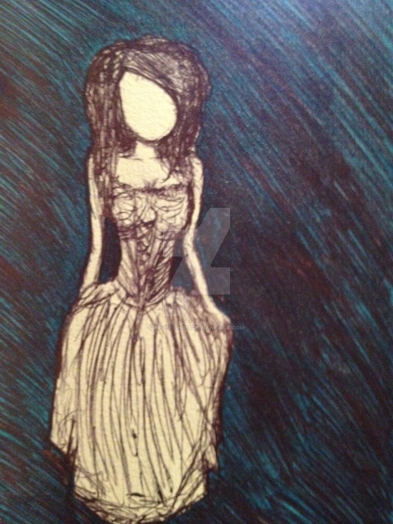 774x1032 Faceless Woman By Bluefish013 - Faceless Woman Painting