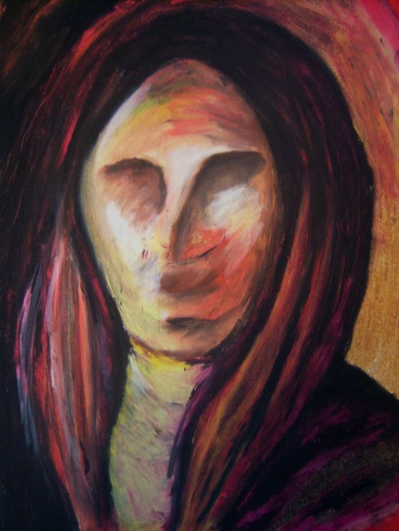 563x750 Faces Adamsart - Faceless Woman Painting