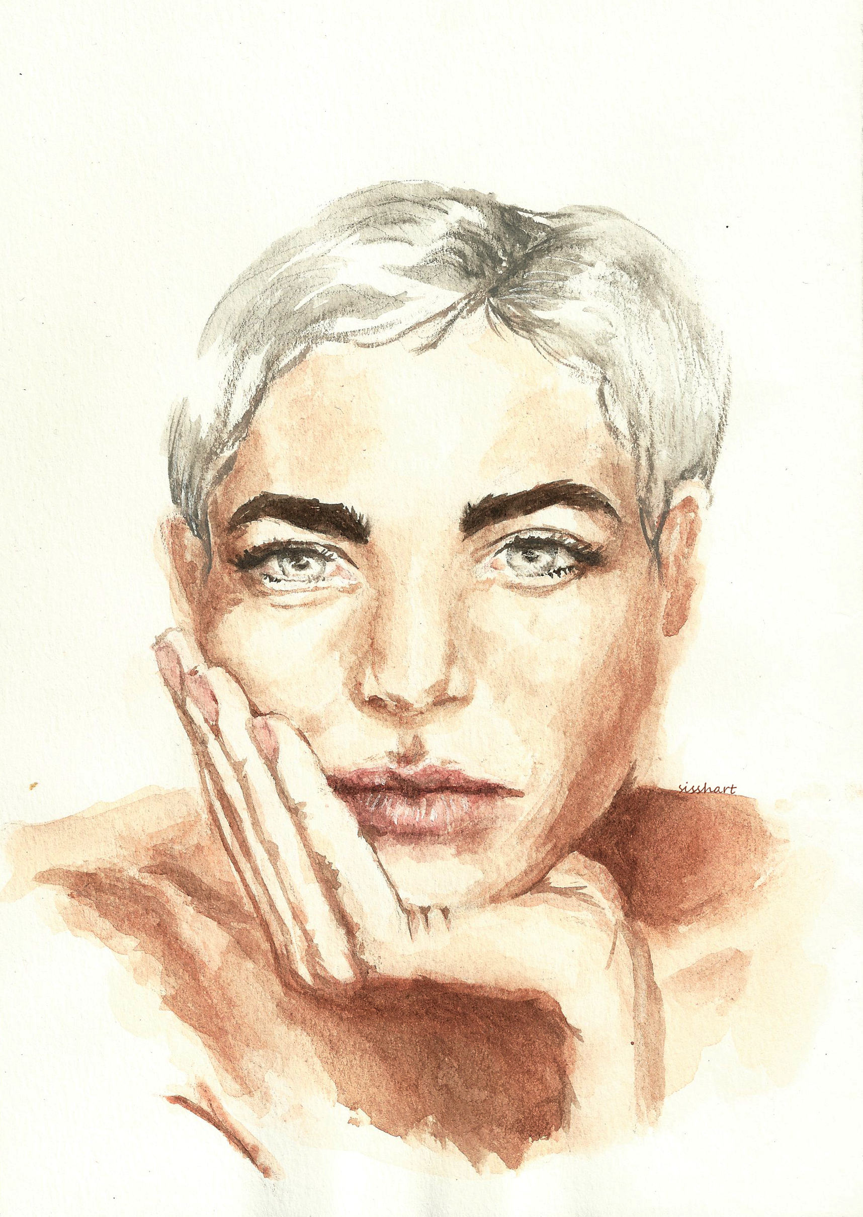 1716x2420 Facial Expressions Day 7 Sissh Art - Facial Expression Painting