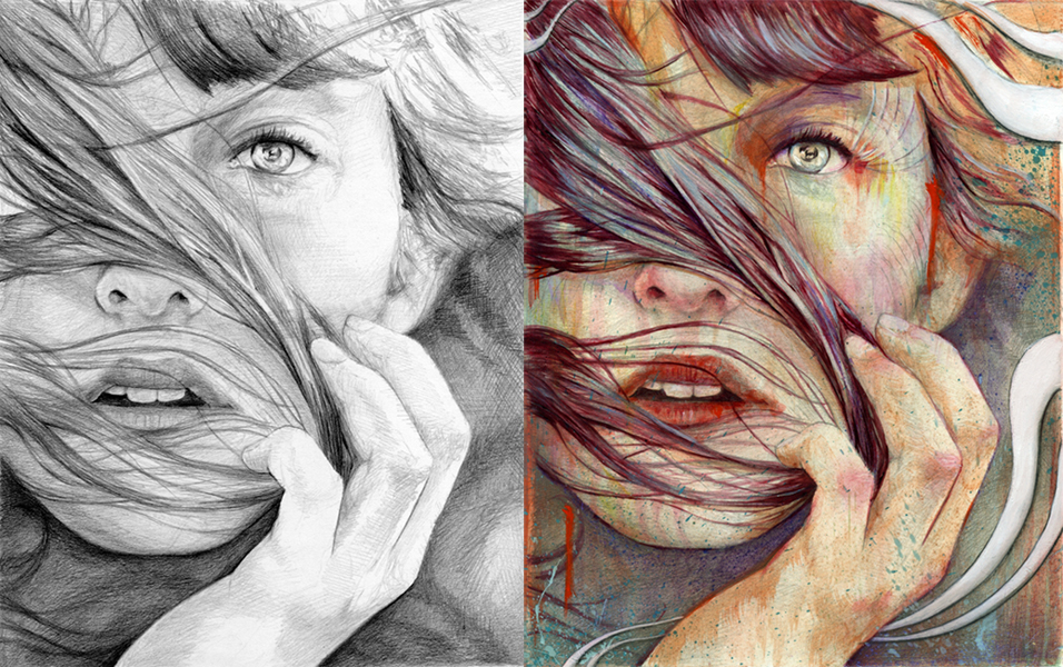956x600 Inspiration Pencil To Paint Michael Shapcott - Facial Expression Painting