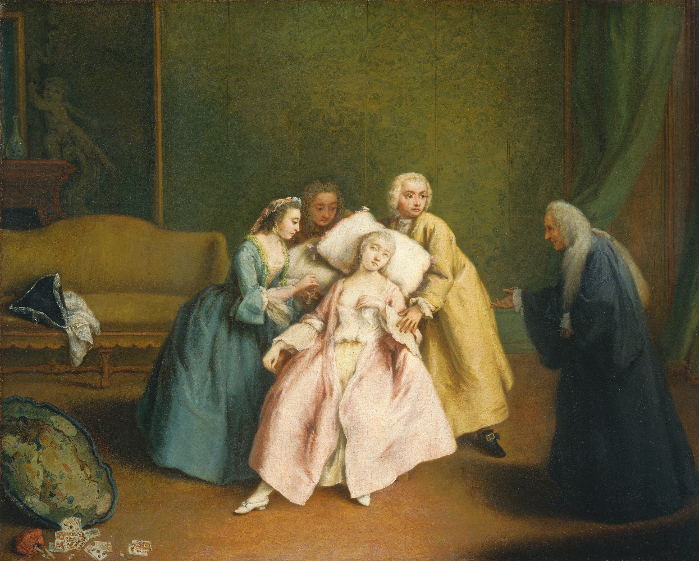 2949x2370 Filepietro Longhi 027.jpg - Fainting Couch Painting