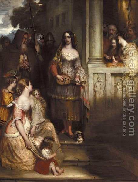 455x600 Poor Louis, The Glee Maiden, The Fair Maid Of Perth Robert Scott - Fair Maiden Painting